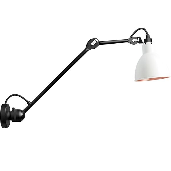 N304 L40 V&auml;gglampa Matt/Svart/Koppar Fastkopplad