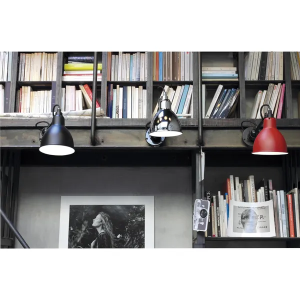 N304 Wandlampe , Matt Schwarz, mit Ein-/Ausschalter