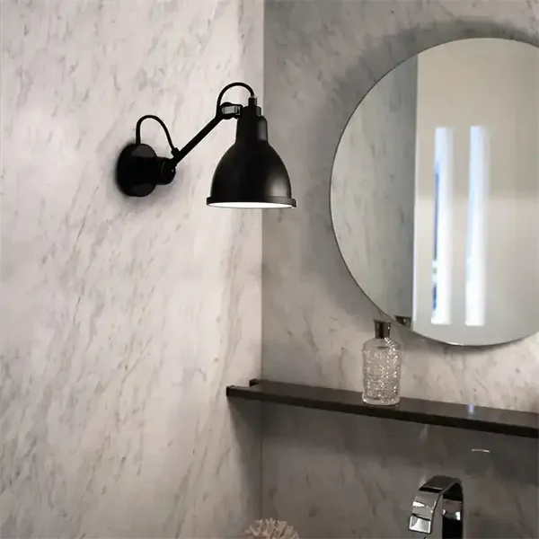 Applique N304 Nero Opaco e Rame Grezzo con Accensione/spegnimento