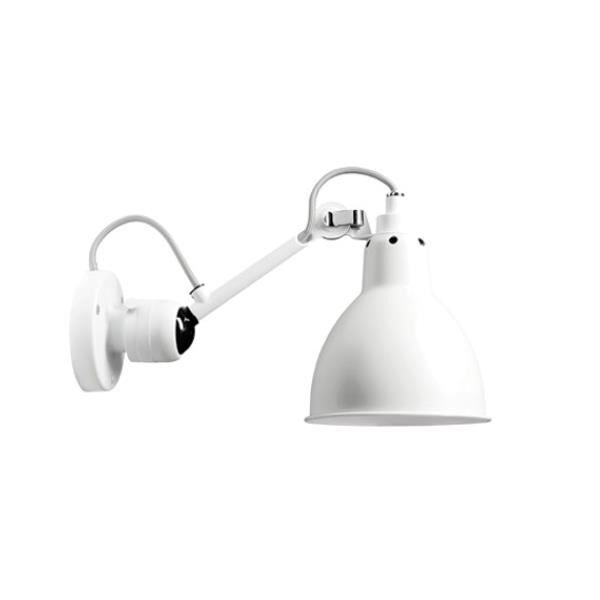 N304 V&auml;gglampa Vit & Vit Fastkopplad