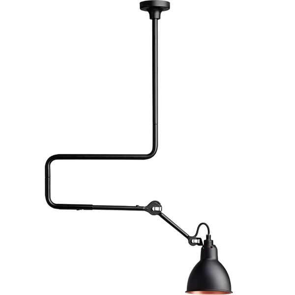Svart Taklampa Matt/Matt/Koppar