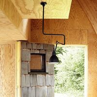 N312 Ceiling Light Matt Black/ Matt Black/ Copper