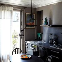 N312 Ceiling Light Matt Black/ Copper