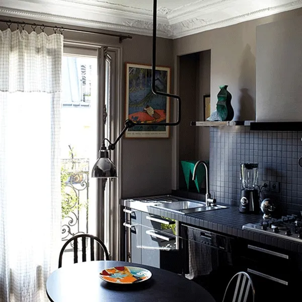 N312 Ceiling Light Matt Black/ Raw Copper