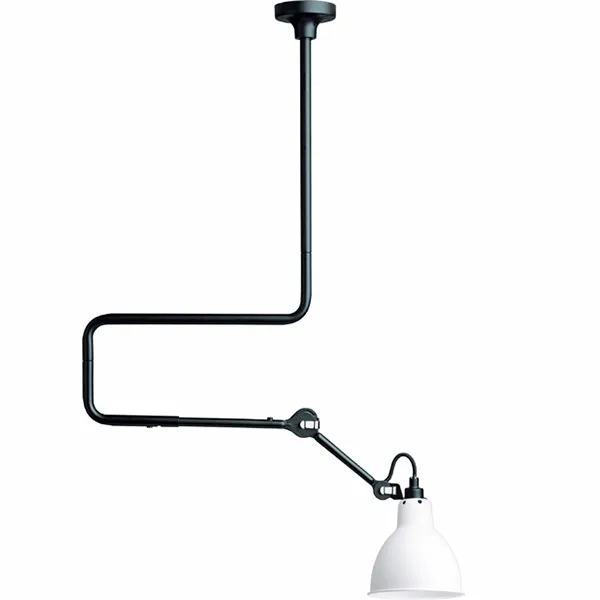 N312 Ceiling Light Matt Black/ Matt White