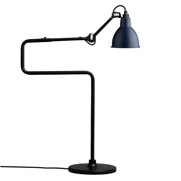 N317 Bordslampa Matt Svart & Matt Bl&aring;