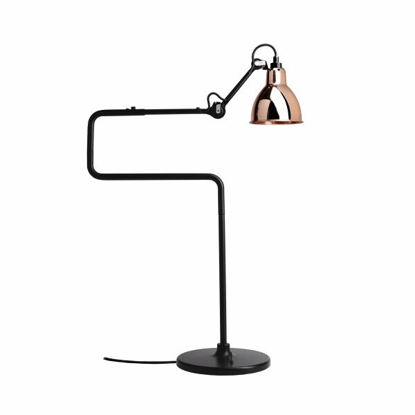 N317 Bordslampa Matt Svart & Koppar