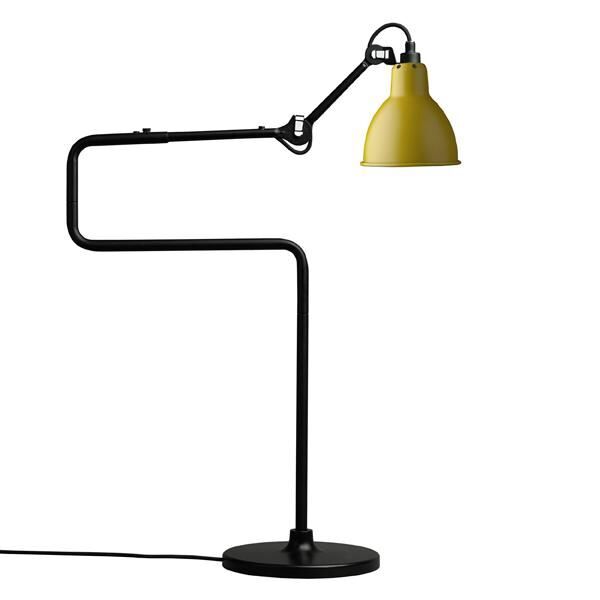 N317 Bordslampa Matt Svart & Matt Gul