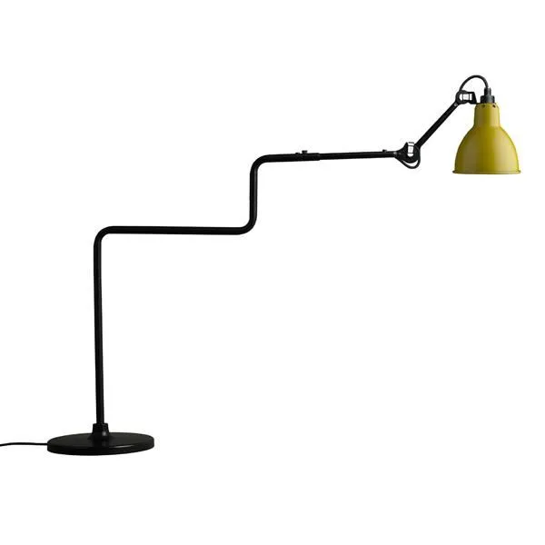 N317 Bordlampe Mat Sort & Mat Gul