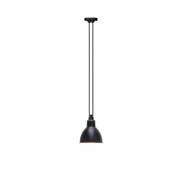N322 Taklampa Matt Svart Rund