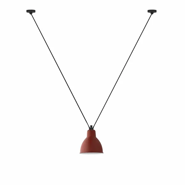 N323 Pendant Matt Red Round