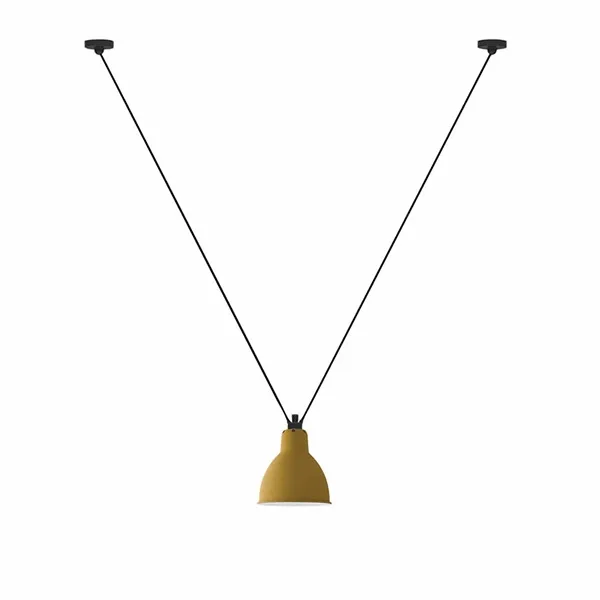 N323 Pendant Matt Yellow Round