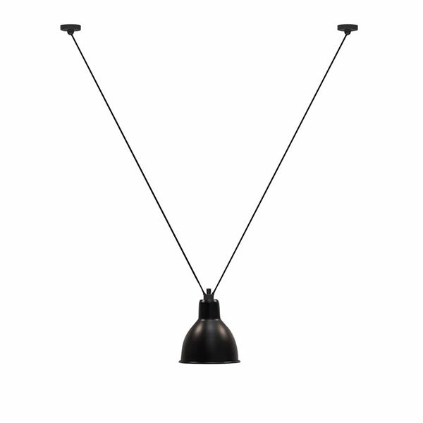 N323 XL Taklampa Matt Svart Rund