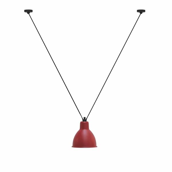 N323 XL Taklampa Matt R&ouml;d Rund