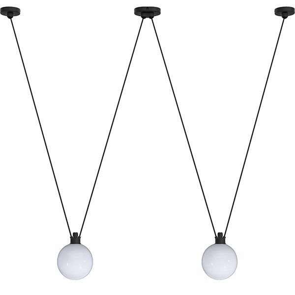 N324 Taklampa med Glaskupoler