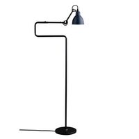N411 Floor Lamp Matt Black & Matt Blue