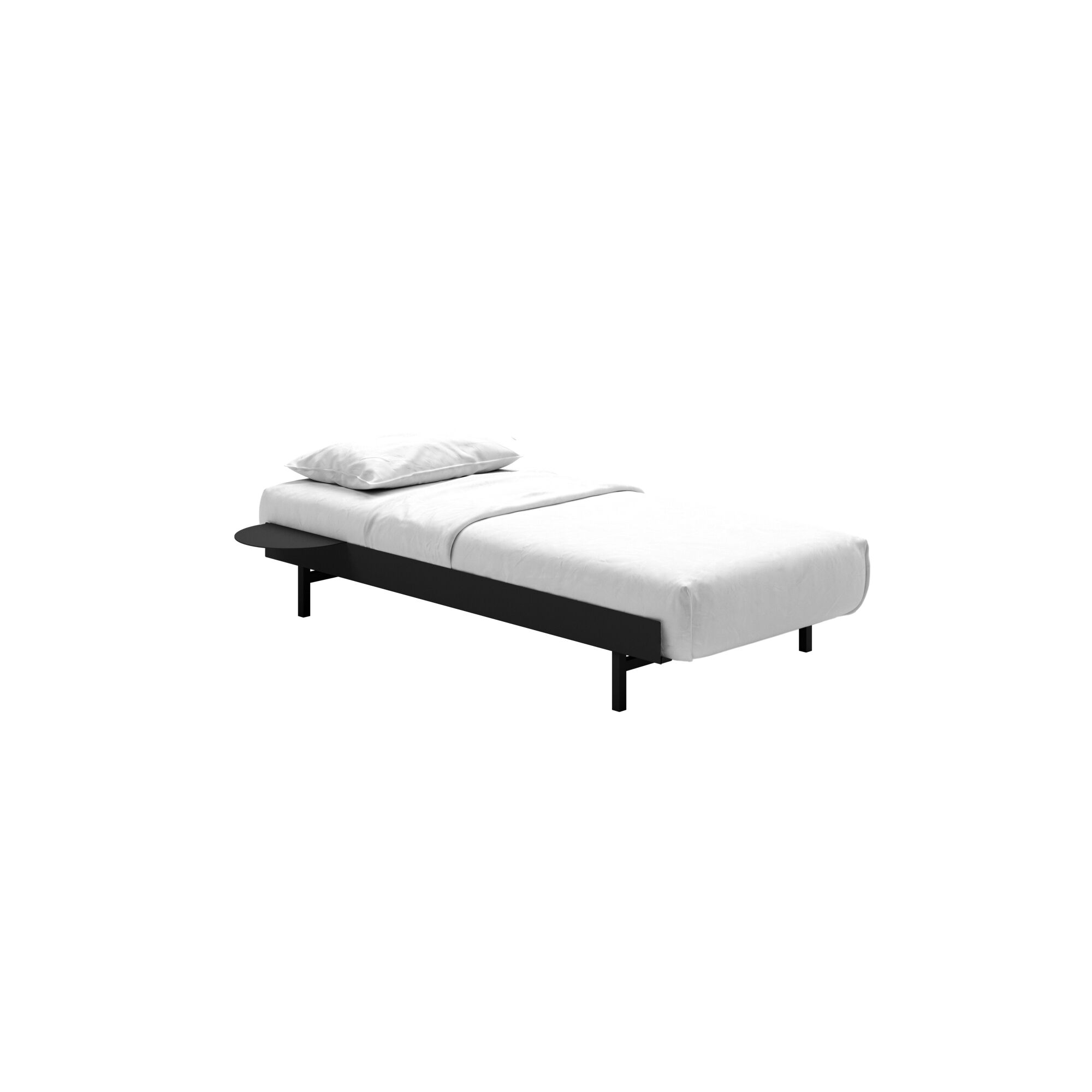 Bed Sengeramme 90 cm Sort