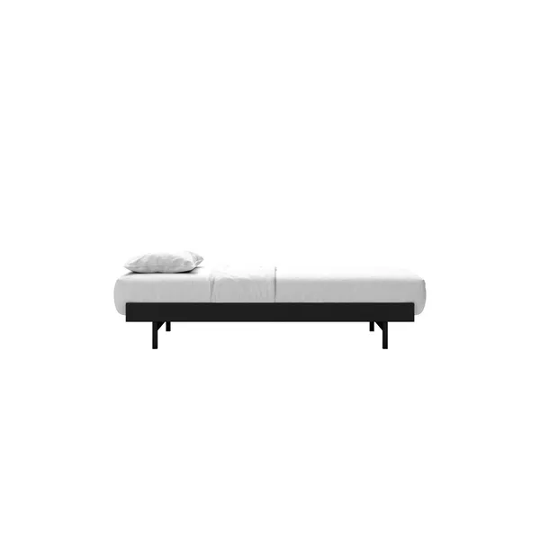 Bed Bed Frame 90 cm Black