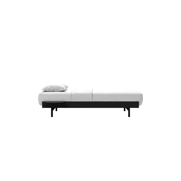 Bed Bed Frame 90 cm Black