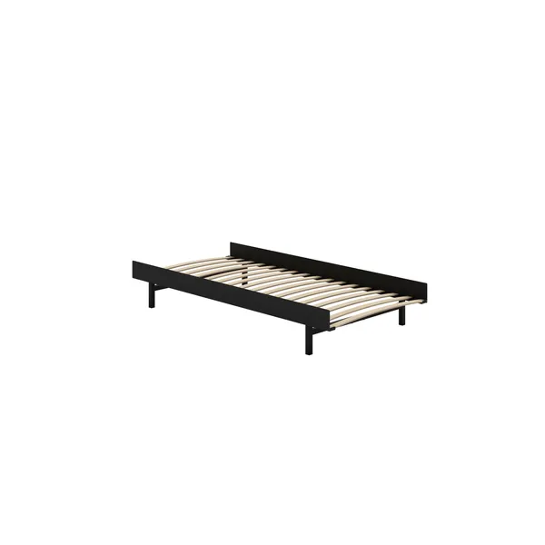 Bed Bed Frame 90 cm Black