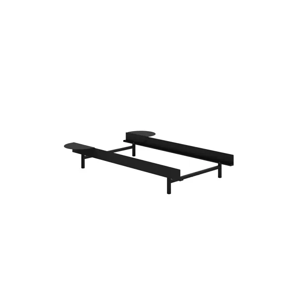 Bed Bed Frame 90 cm Black