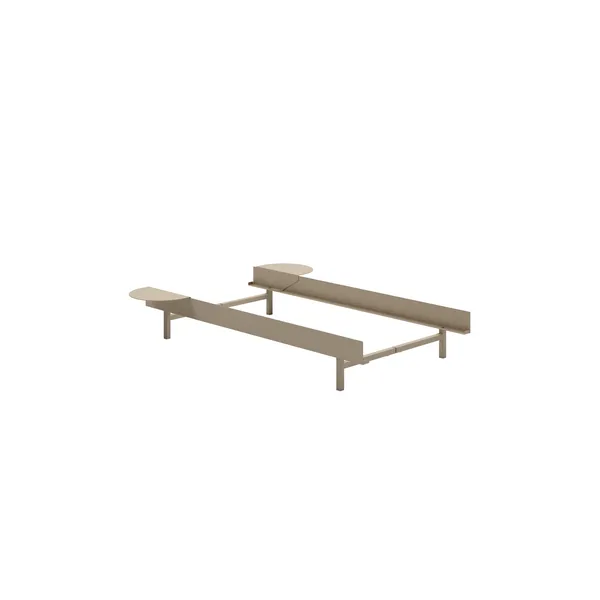 Bed Bed Frame 90 cm Sand