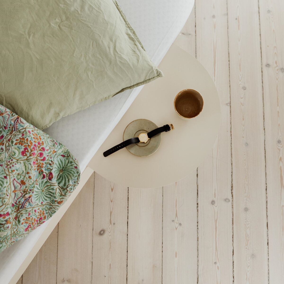 Bed Bedside Table Terracotta