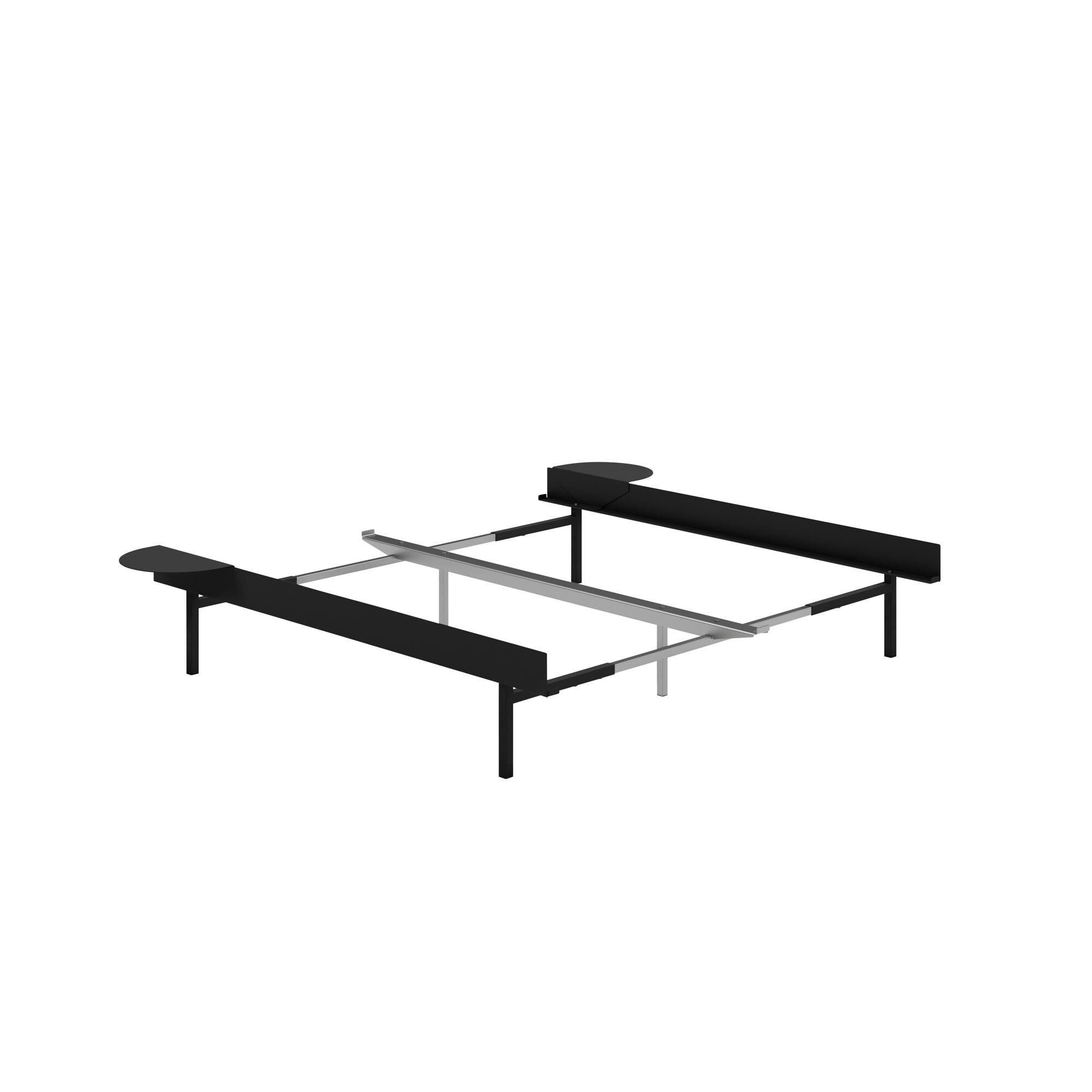 Bed Sengeramme 90-180 cm Med Hje Ben Sort