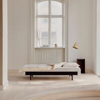 Bed Bed Frame 90-180 cm With High Legs Sand