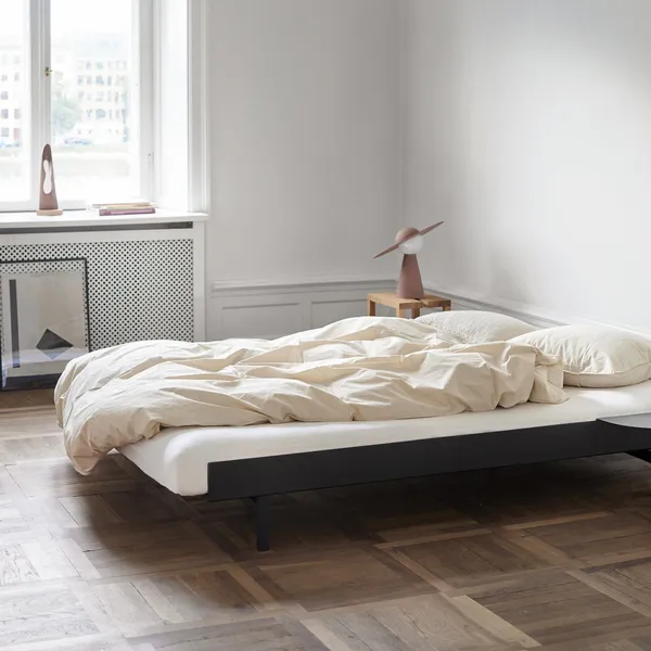 Bed Bed Frame 90-180 cm With High Legs Sand
