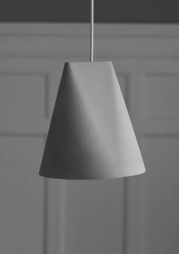 Ceramic Lampa Wisząca Light Szary Wide