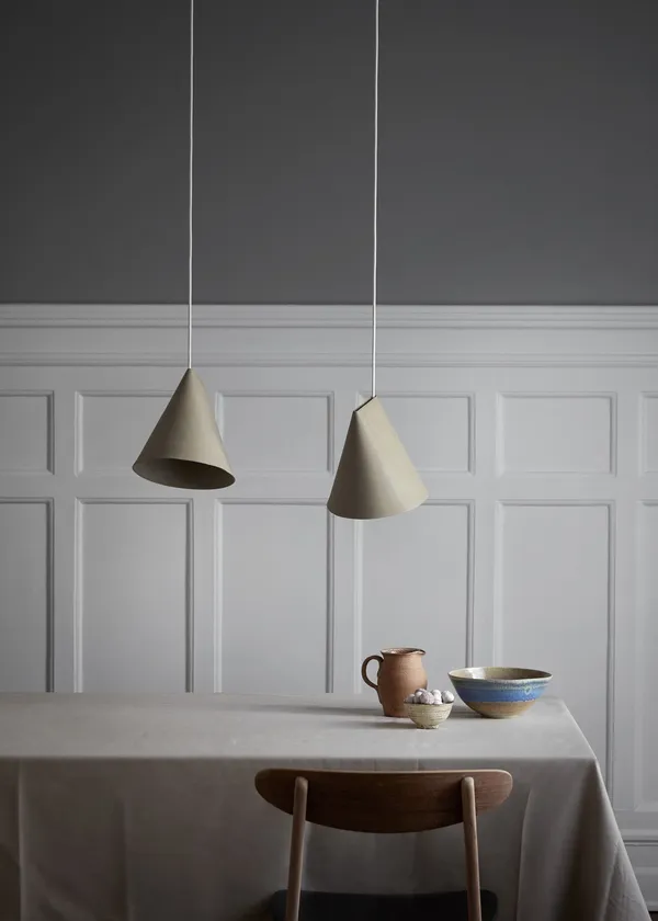 Ceramiczny Lampa Wisząca Oliwkowy Szeroki