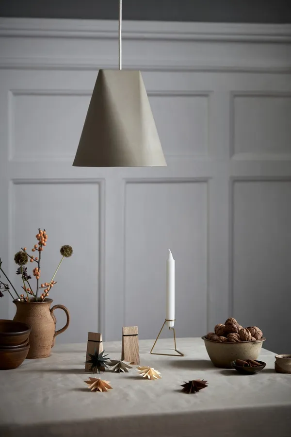 Ceramiczny Lampa Wisząca Oliwkowy Szeroki