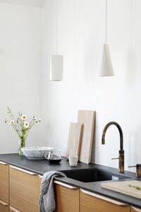 Ceramic Pendant White Narrow