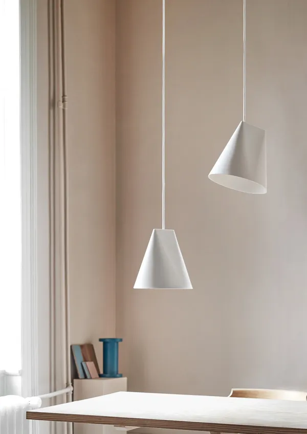 Lampa Wisząca Ceramiczny , Biały, Szeroki