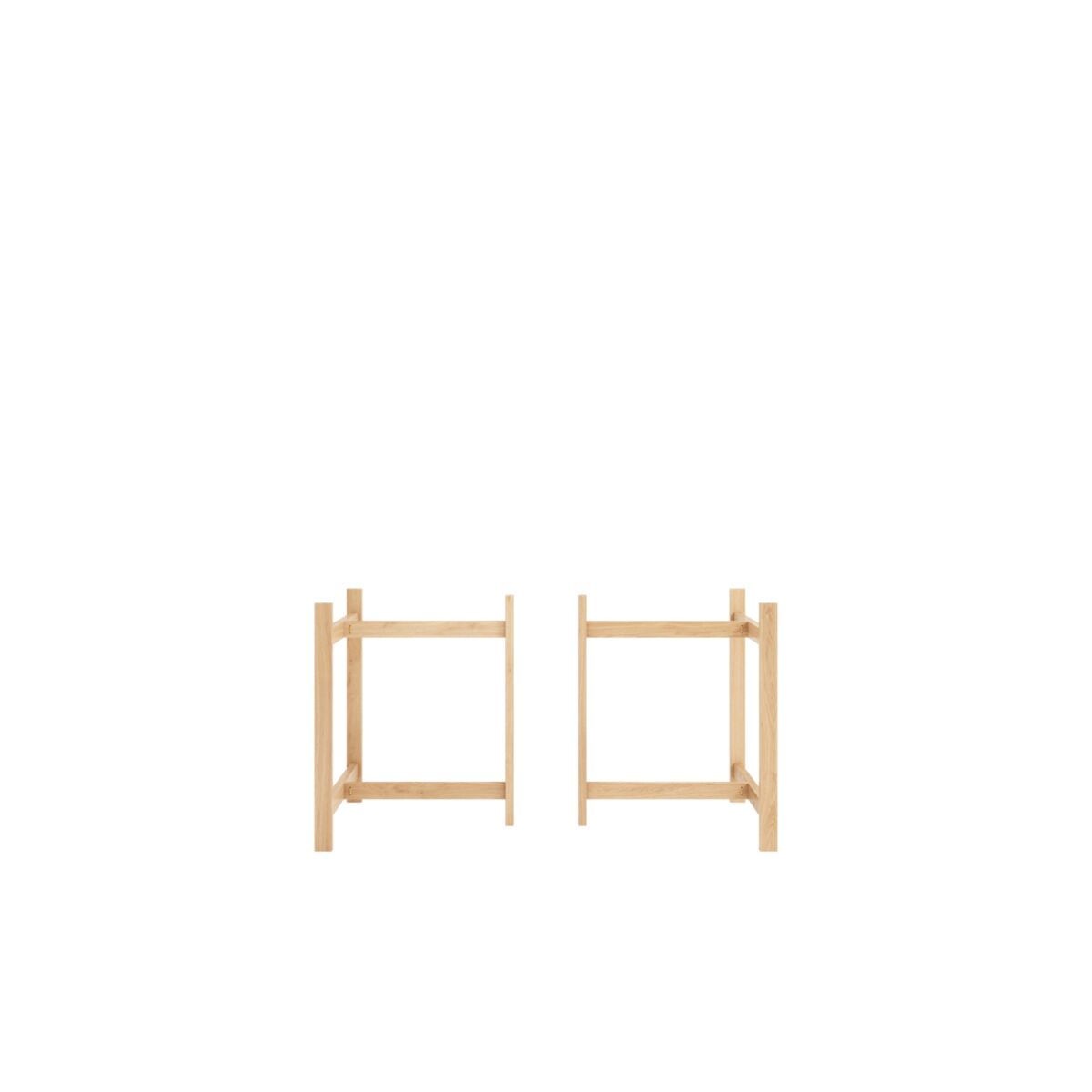 Rectangular Table Leg Oak