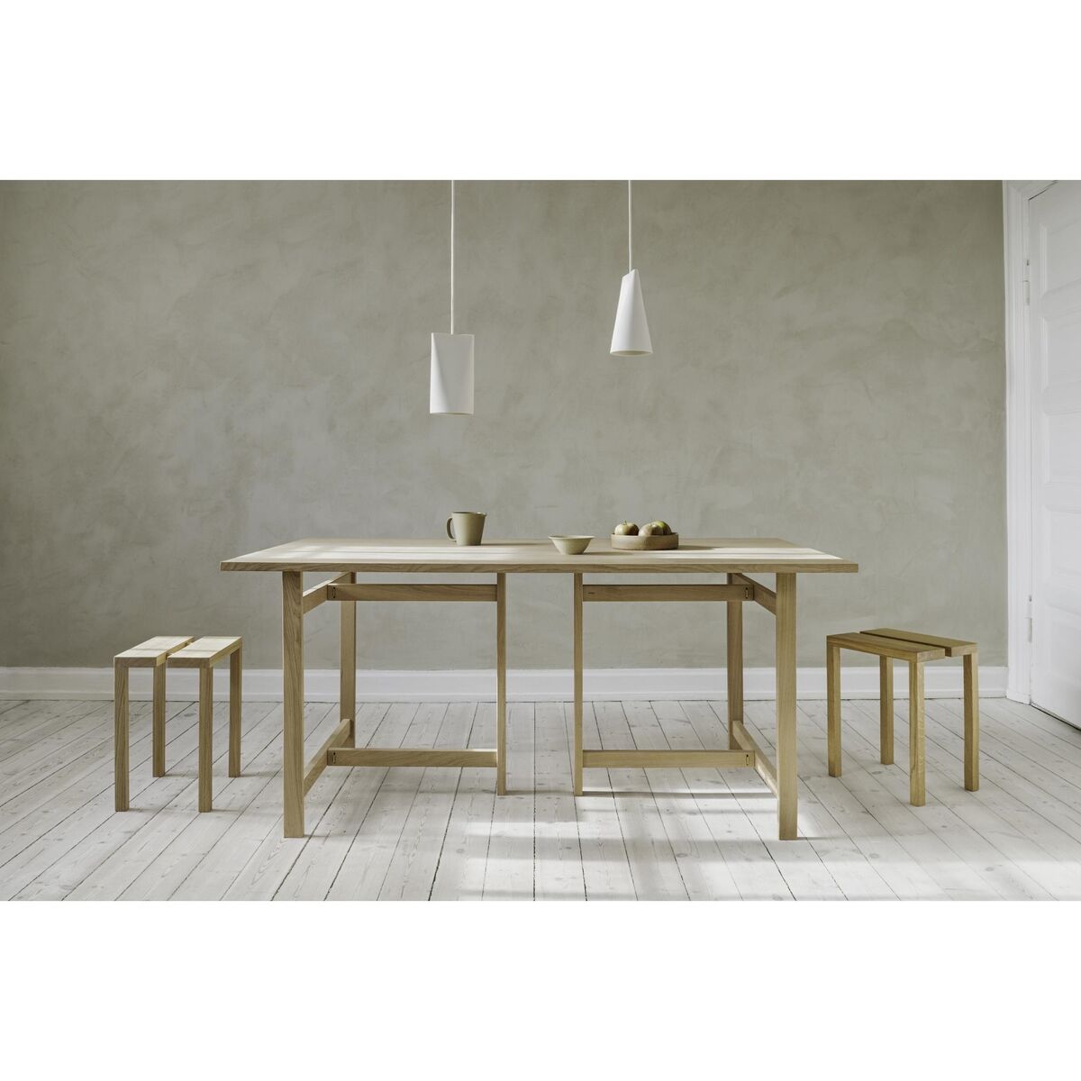 Rectangular Table Leg Oak
