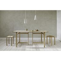 Rectangular Table Leg Oak