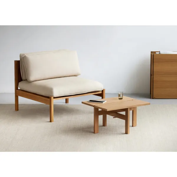 Mesa de Centro Rectangular 60 cm Roble