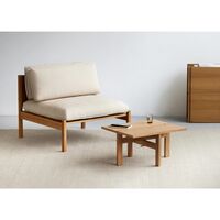 Mesa de Centro Rectangular 60 cm Roble