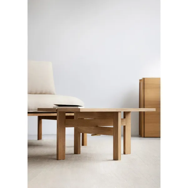 Mesa de Centro Rectangular 60 cm Roble