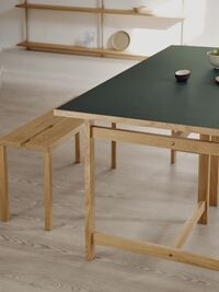 Rectangular Dining Table 160x90 Green