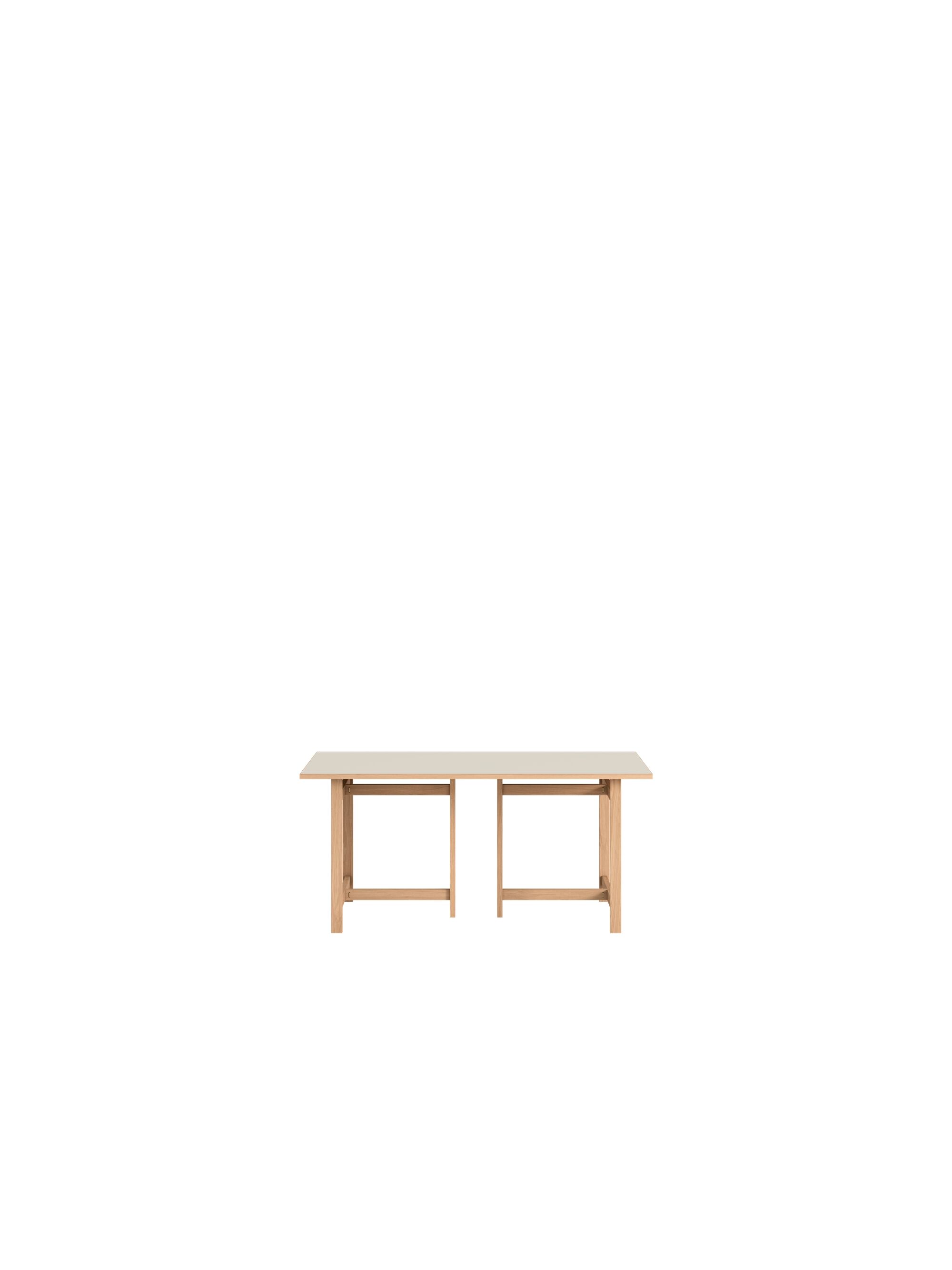 Rektangulært Spisebord 160×90 Lysegrå