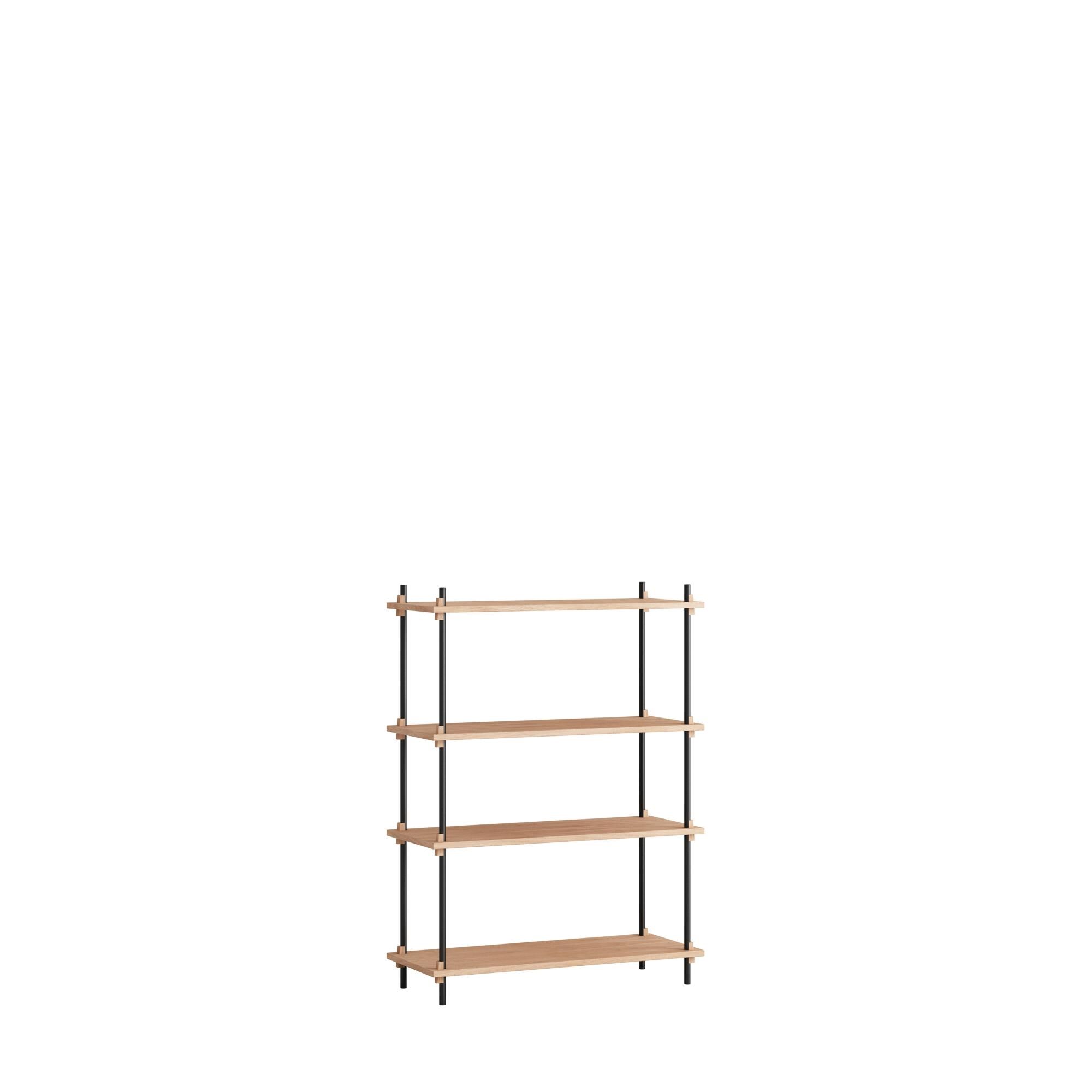 Hylle Klassisk Bokhylle Medium Eikehøyde/ Sort