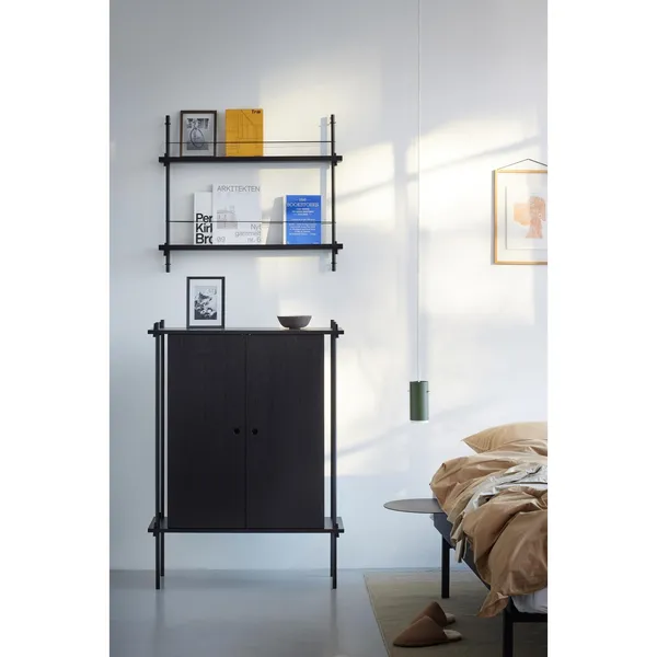 Shelving Cabinet Oak/ White