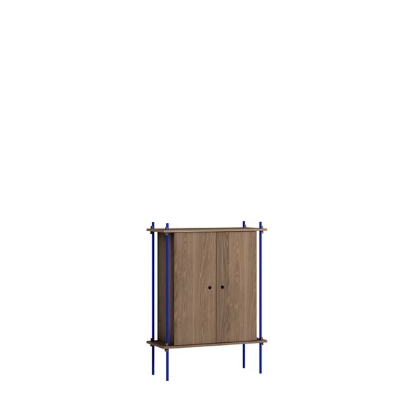 Regalschrank Geräucherte Eiche/Dunkelblau
