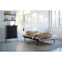 Shelving Cabinet Smoked Oak/ White