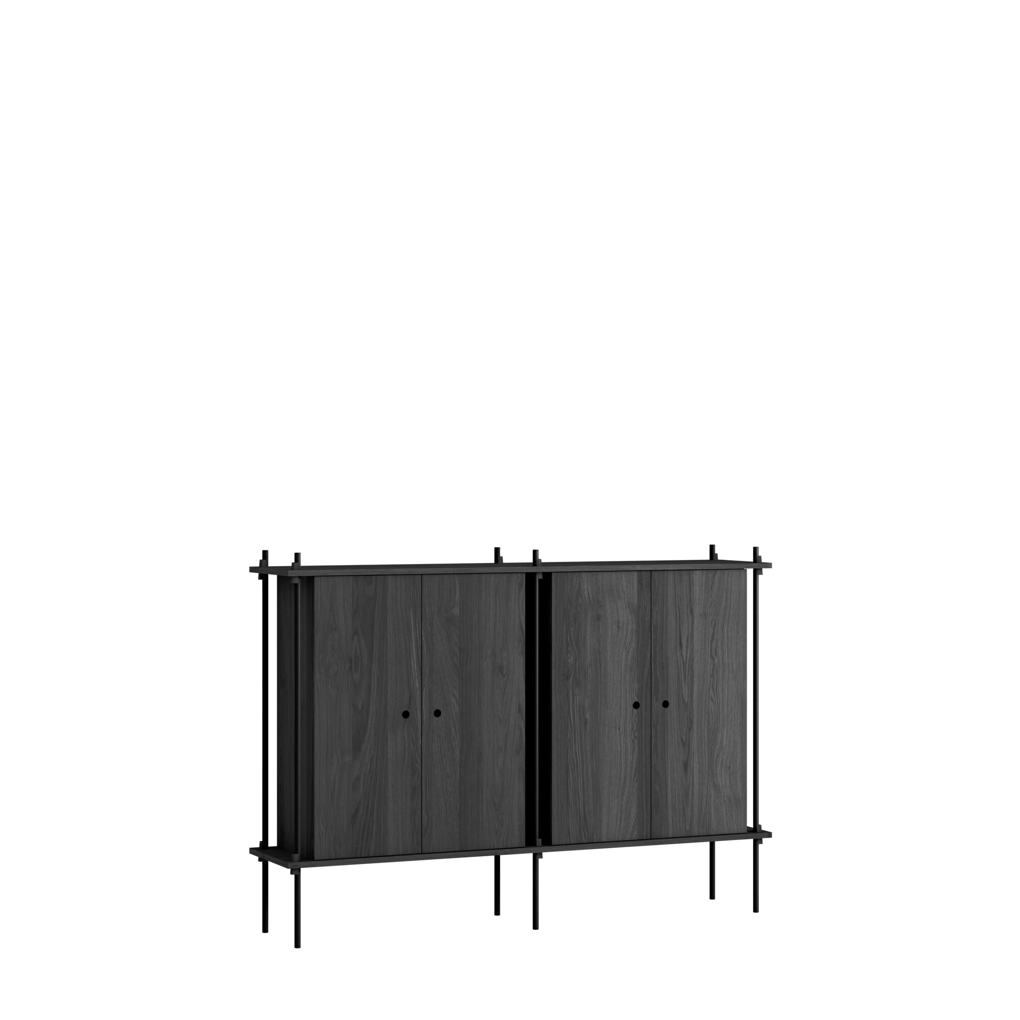 Shelving Kabinet Dobbelt System Sort