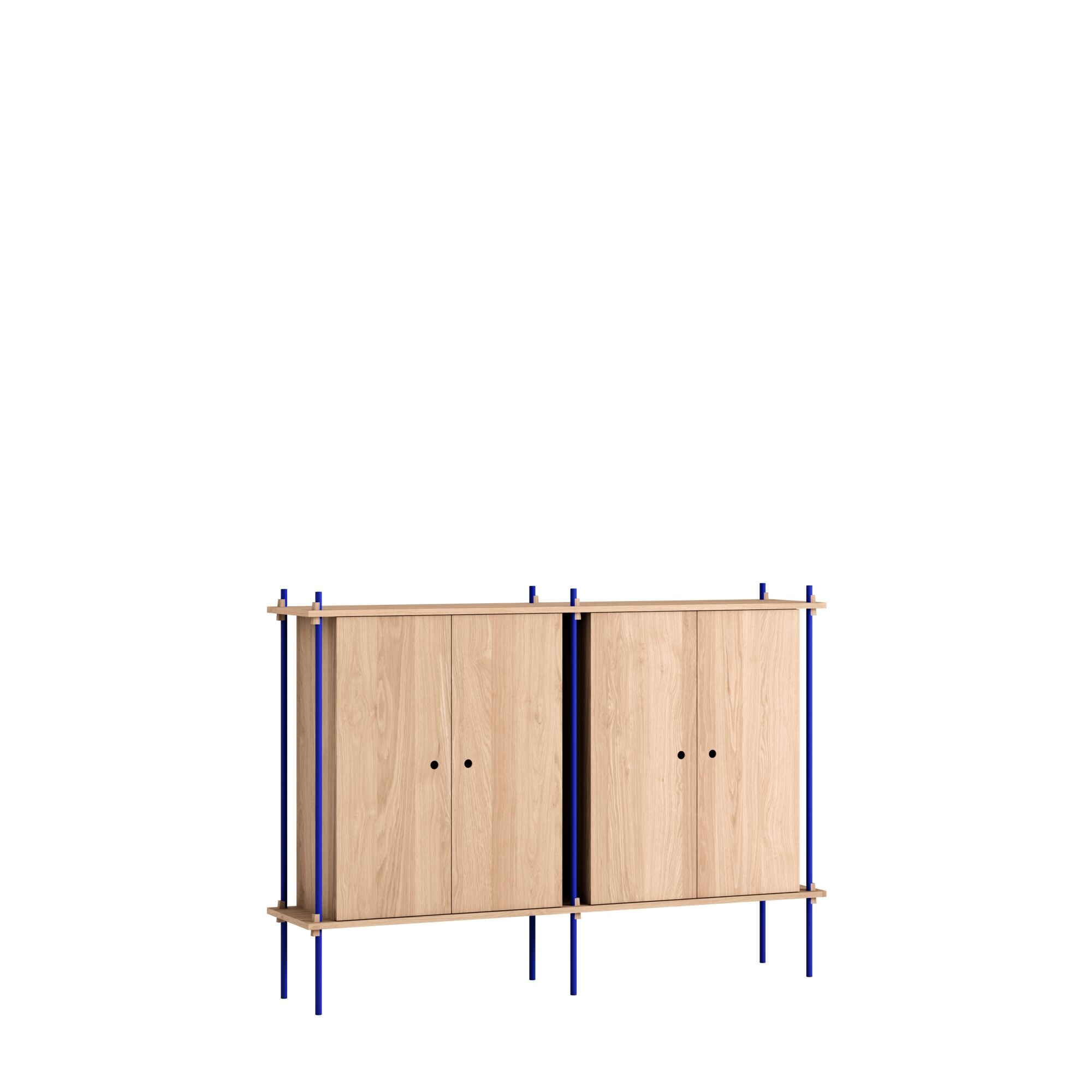 Shelving Kabinet Dobbelt Eg/Deep Blue
