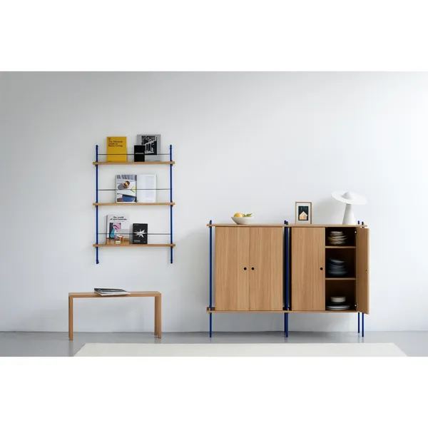 Regalschrank Doppelt Geräucherte Eiche/Kiefer Grün
